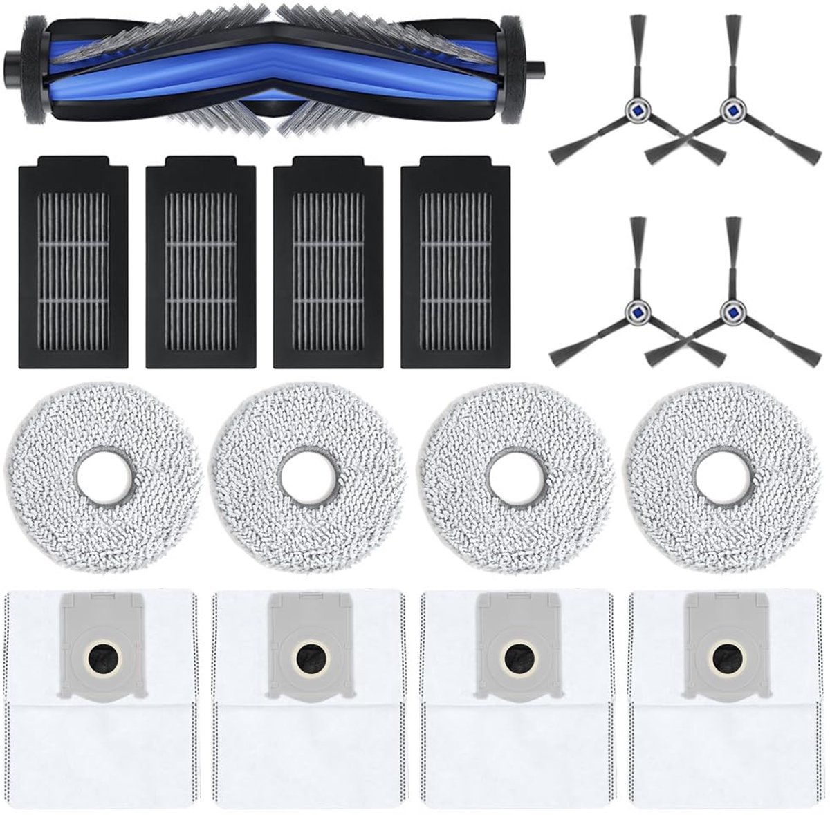Solidchoice - 17 Stuks Accessoires voor Robotstofzuiger