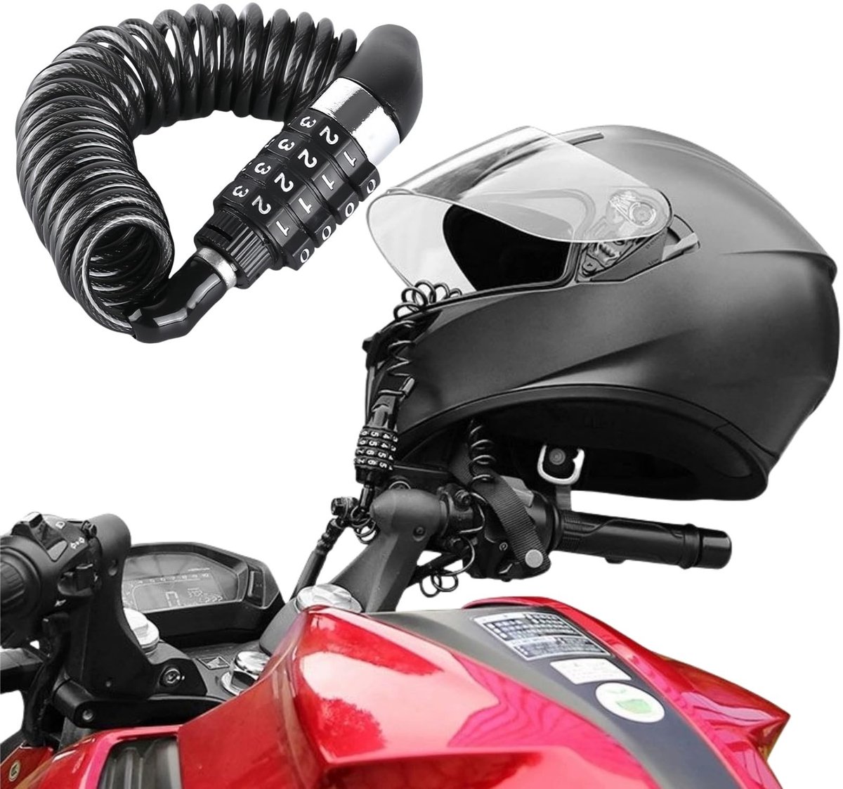 Solidchoice - Universele Helm Lock met Cijfercode