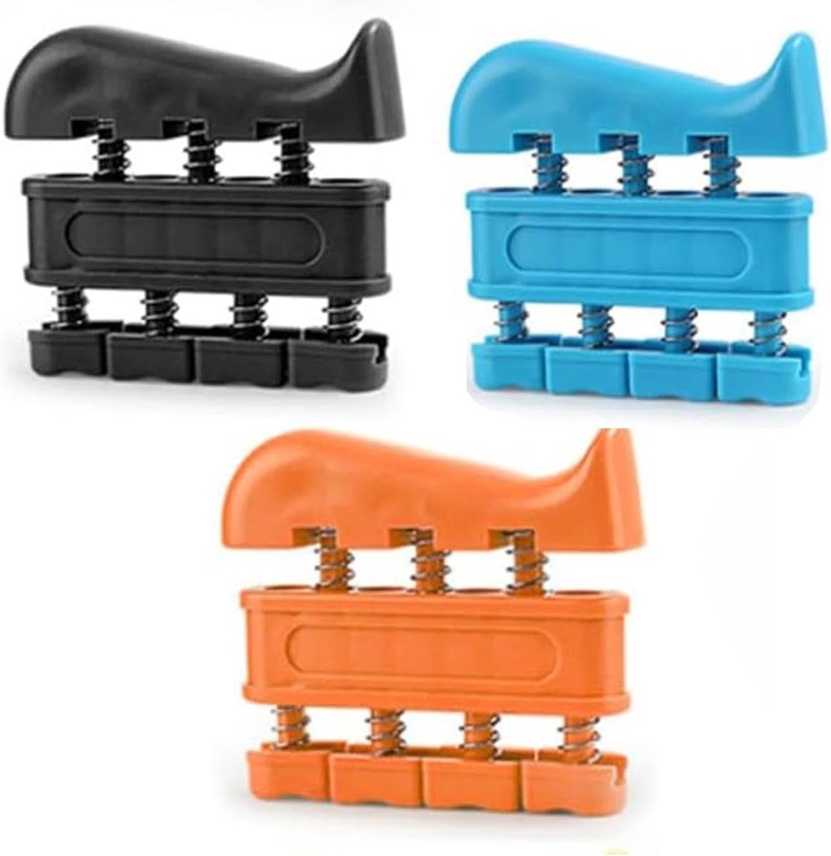 Vingertrainer 3-delig - Ergonomisch ontwerp - Verbeter grip en kracht - Ideaal voor gitaar en klimmen - ShopVlot