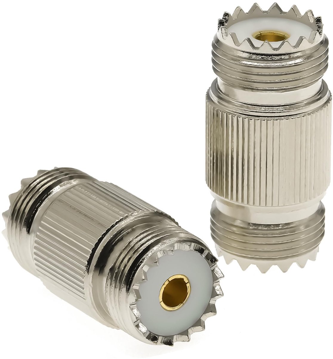 Solidchoice - Set van 2 UHF Antenne-adapters voor Coaxkabel