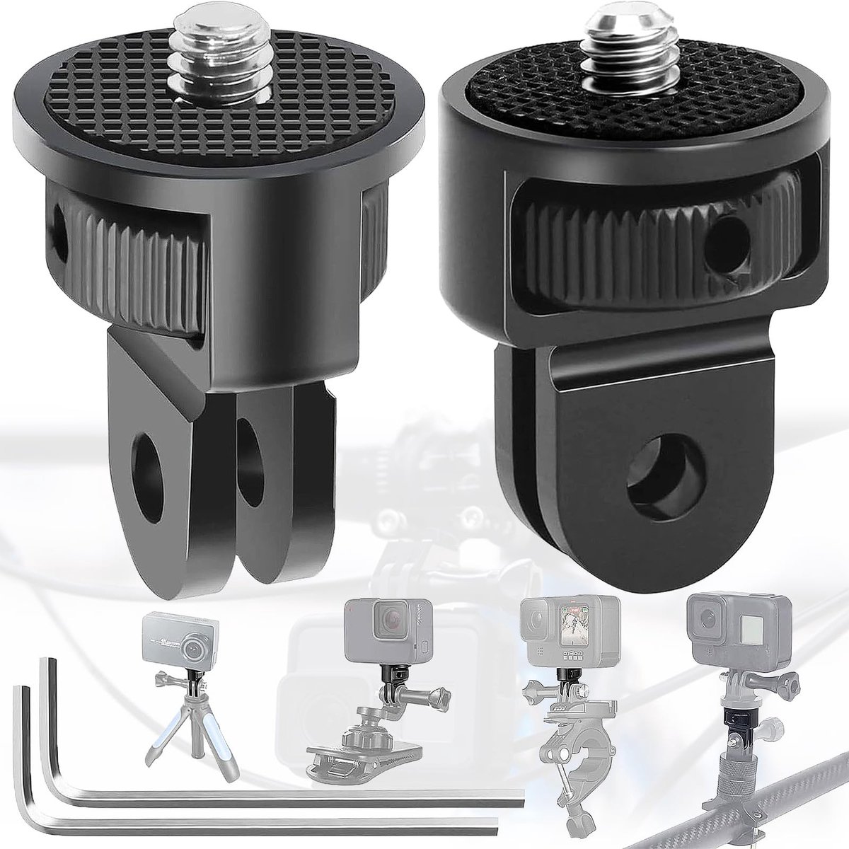 Solidchoice - 360° Tripod Adapter met Wrenches voor Actiecamera's