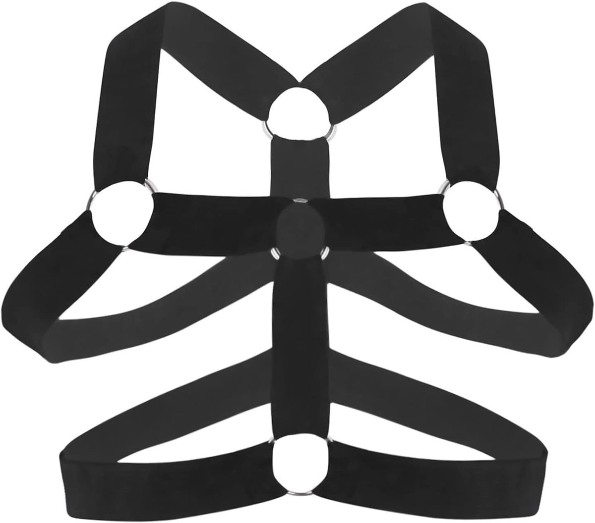 Sexy Harness Men's Chest Strap Nylon Elastic Shoulder Strap Holder Night Club Clothing Cosplay Costume - ShopVlot