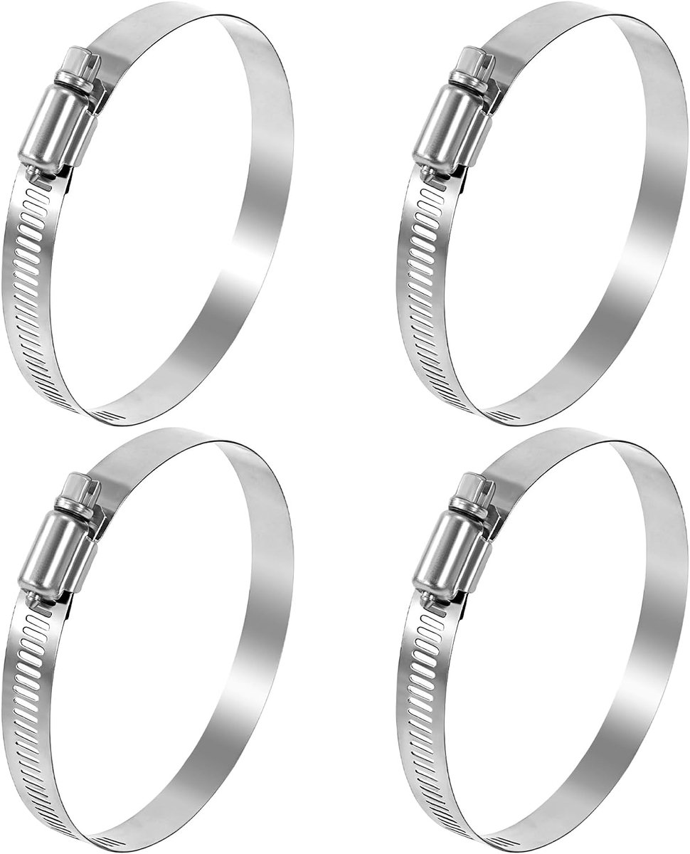 Slangenklemmen 141-165 mm - RVS 304 - Verstelbaar - Betrouwbare lekpreventie - ShopVlot