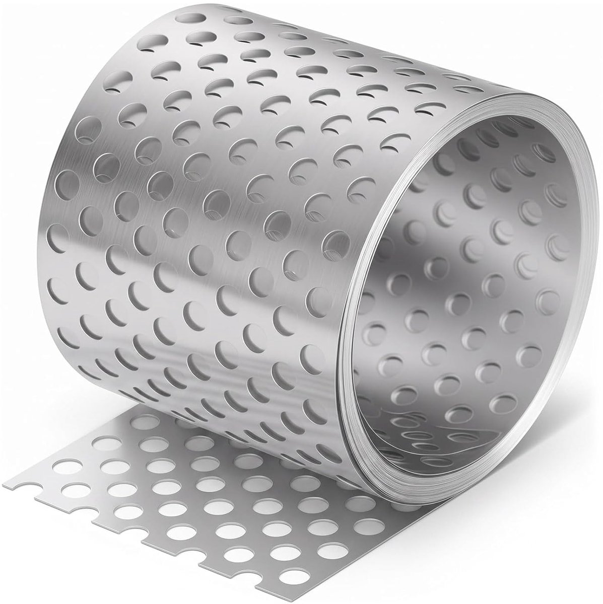 Dakrooster aluminium 7 m x 80 mm - zilver - vogelbescherming - optimale luchtcirculatie - ShopVlot