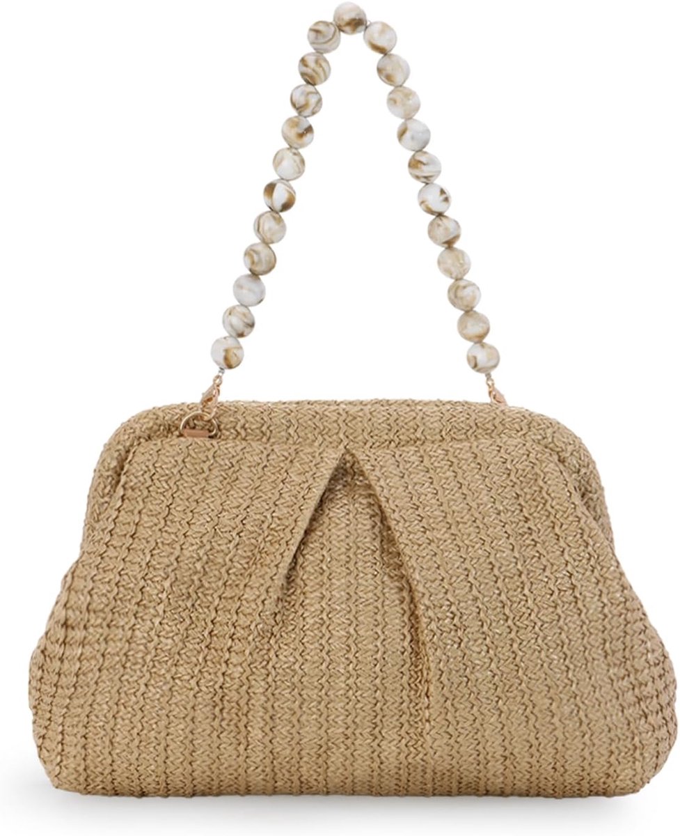 Schoudertas dames - riet - handgemaakt - perfect voor de zomer - ShopVlot