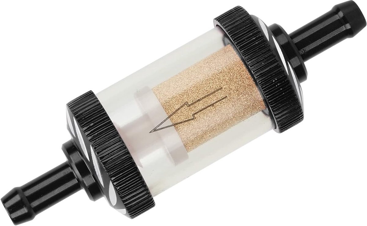 Motorfiets brandstoffilter 6mm - duurzaam zwart - hittebestendig - optimale motorprestaties - ShopVlot