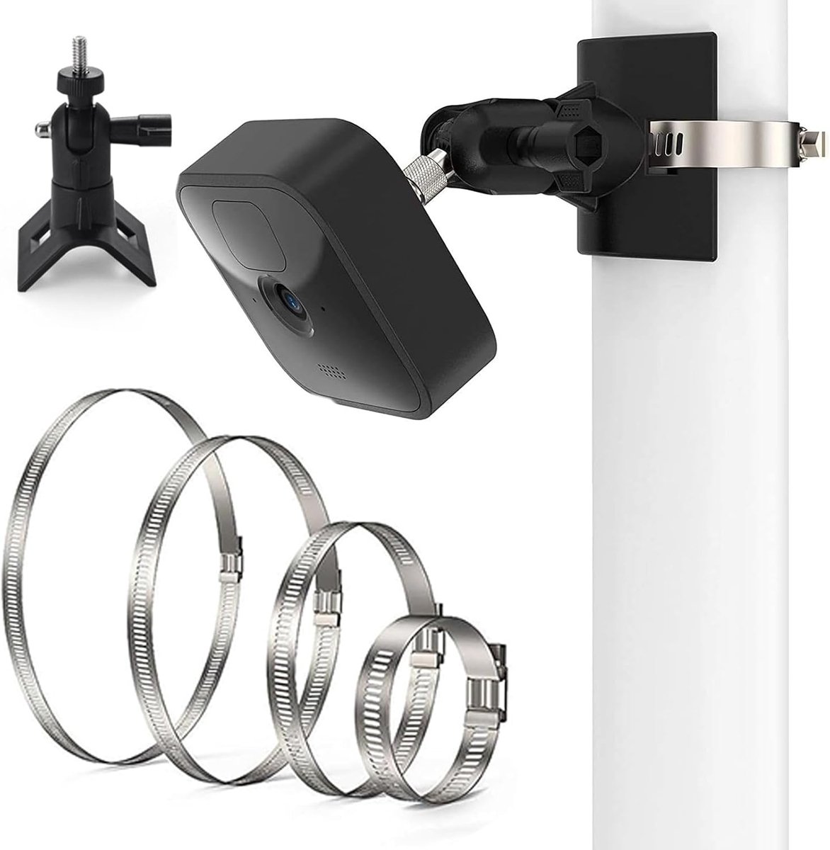 SnelShoppen - Camera Bevestigingsbeugel Standaard Schroeven 1/4"-20 Universele Polenhouder Geschikt voor Buiten Camera's en Binnen Camera's - Duurzaam