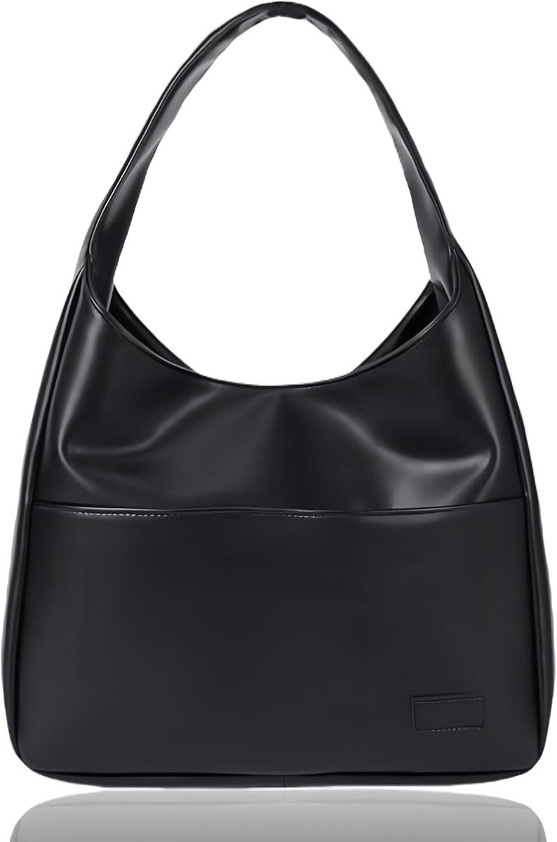 Schoudertas dames - grote leren hobo tas - vintage handtas - perfect voor werk en reizen - ShopVlot
