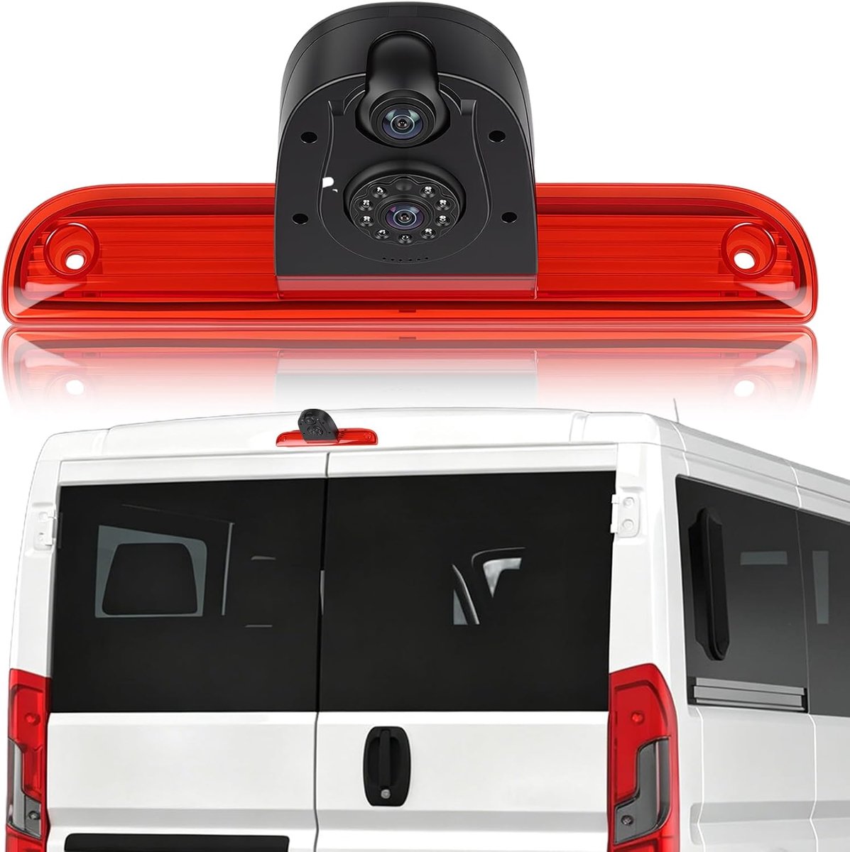 Achteruitrijcamera 720P - met remlicht - IP67 waterdicht - nachtzicht voor Fiat Ducato en Peugeot Boxer - ShopVlot