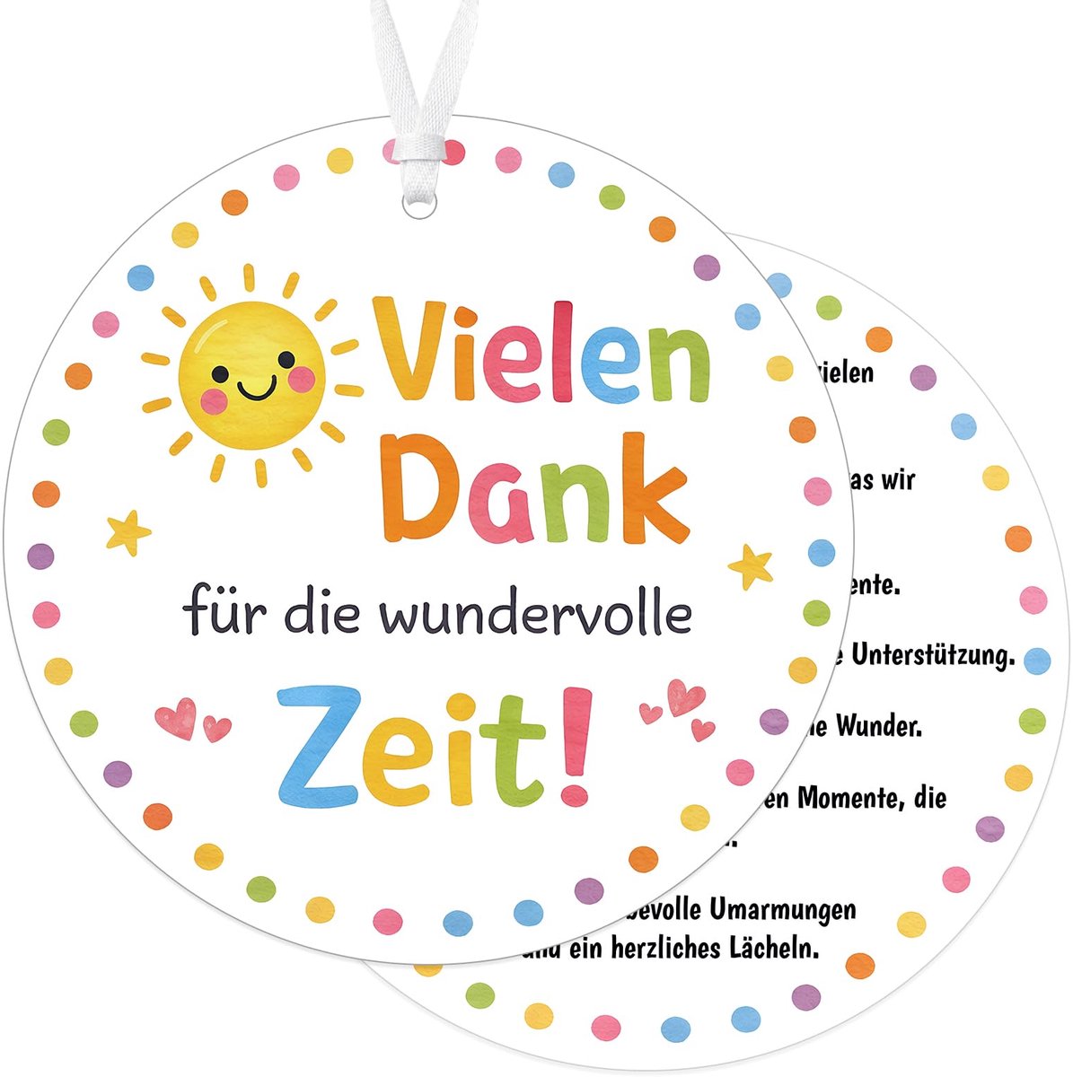 Cadeaulabels afscheidsgeschenk leraar - 12 stuks - kleurrijk design - persoonlijk afscheid. - ShopVlot
