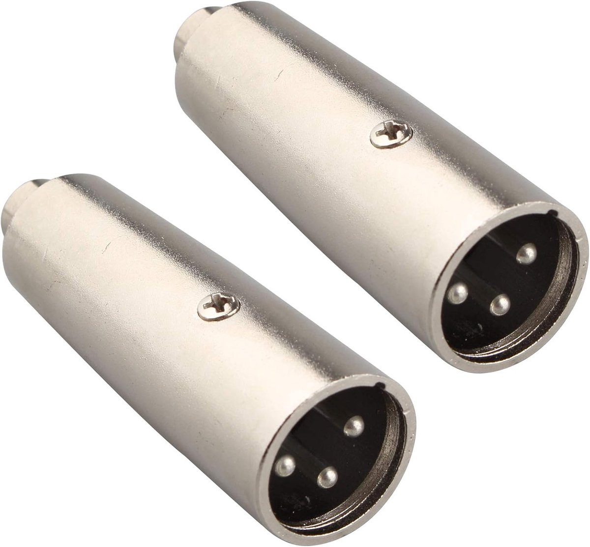 XLR naar RCA Adapter - 2 Stuks - Professionele Metalen Connector - Geschikt voor Audio Apparatuur - ShopVlot