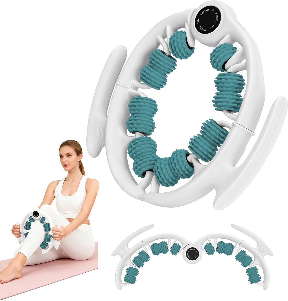 Cellulite Massage Roller - Verwijderbare Handvatten - Siliconen Rollen - Voor Spierontspanning en Circulatie - ShopVlot