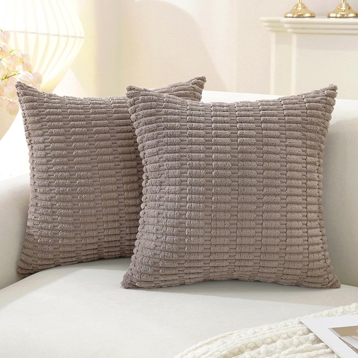 Kussenslopen 50x50cm - Fluweel - Effen kleur - Luxe uitstraling voor bank en slaapkamer - ShopVlot