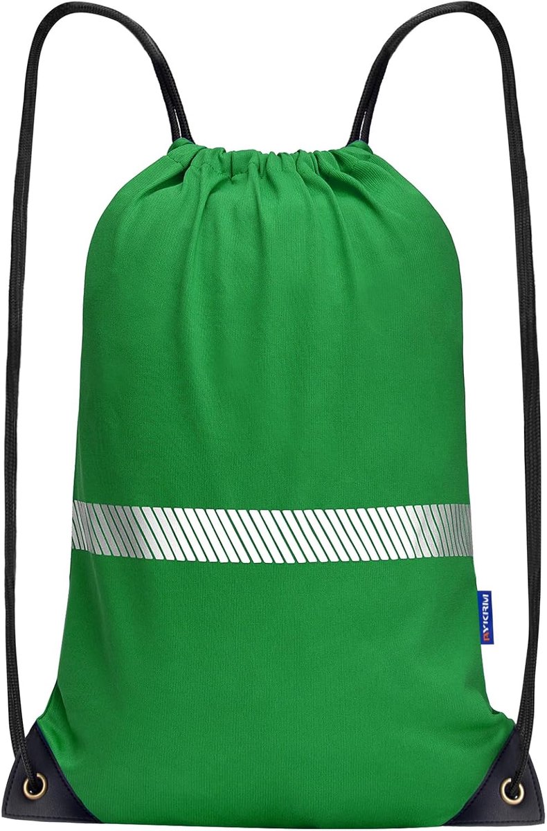 Drawstring backpack geel oranje roze - sporttas met buitenvak - verstelbare trekkoord - ideaal voor gym - ShopVlot