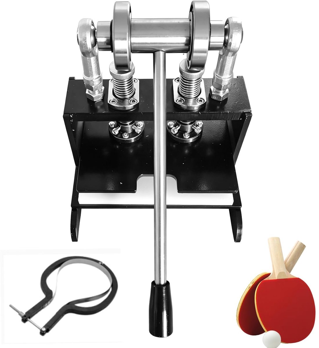 Tafeltennisracket, bekledingssnijset, lederen stansmachine, handmatige lederen snijmachine met dubbele rollagers en 8 - ShopVlot