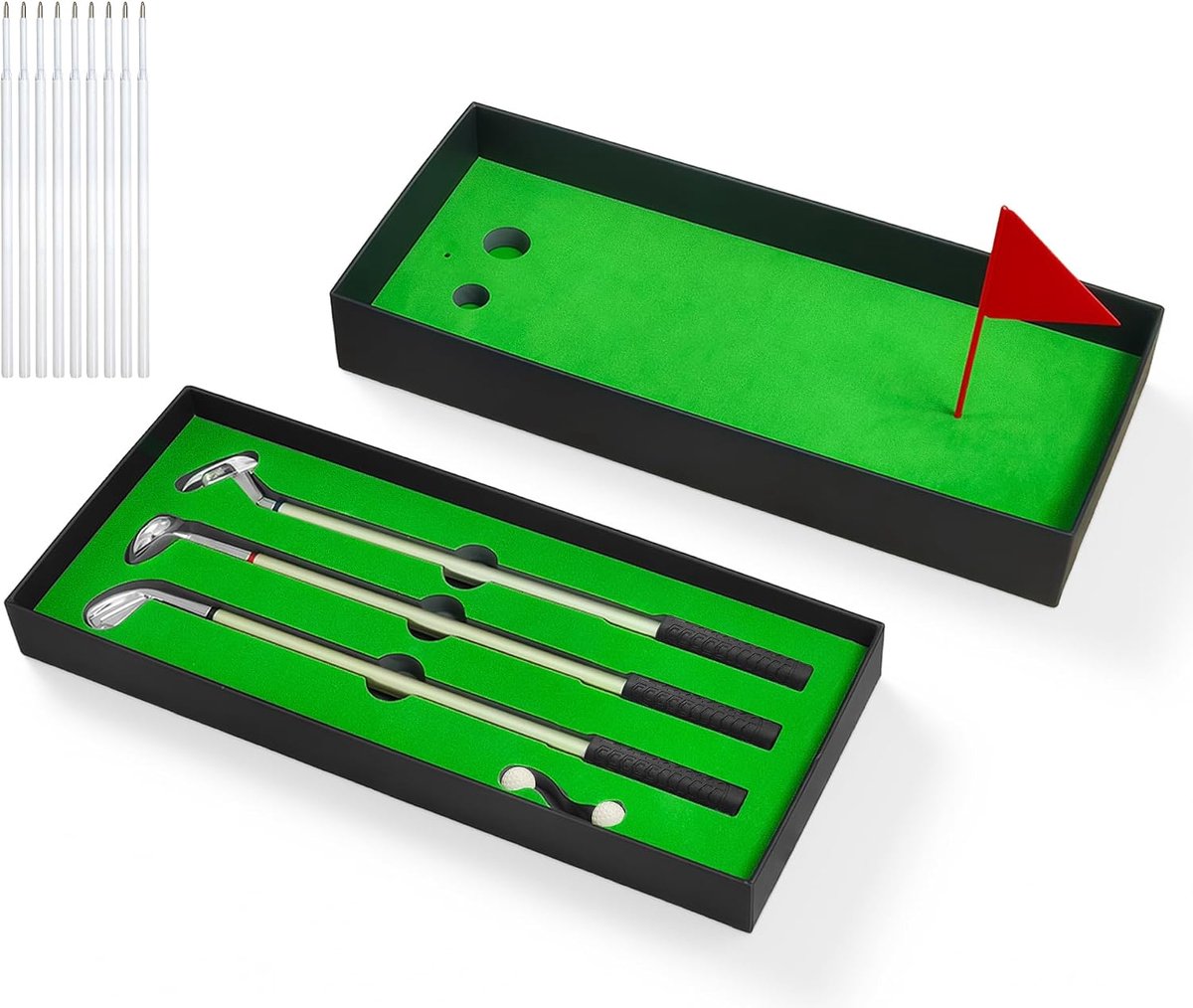 3-delige golfstiftenset, cadeaus voor mannen, grappige geschenken golfstift minigolf - ShopVlot