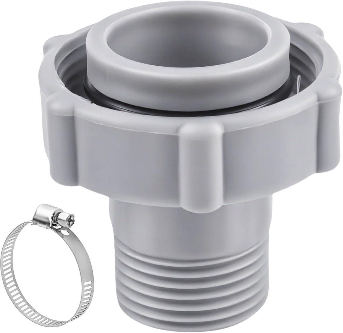 Lysjoy Pool Connection Drainage Adapter for Coleman, Bestway Pool Drain Set with Hose Clamp for Pool Bottom - ShopVlot