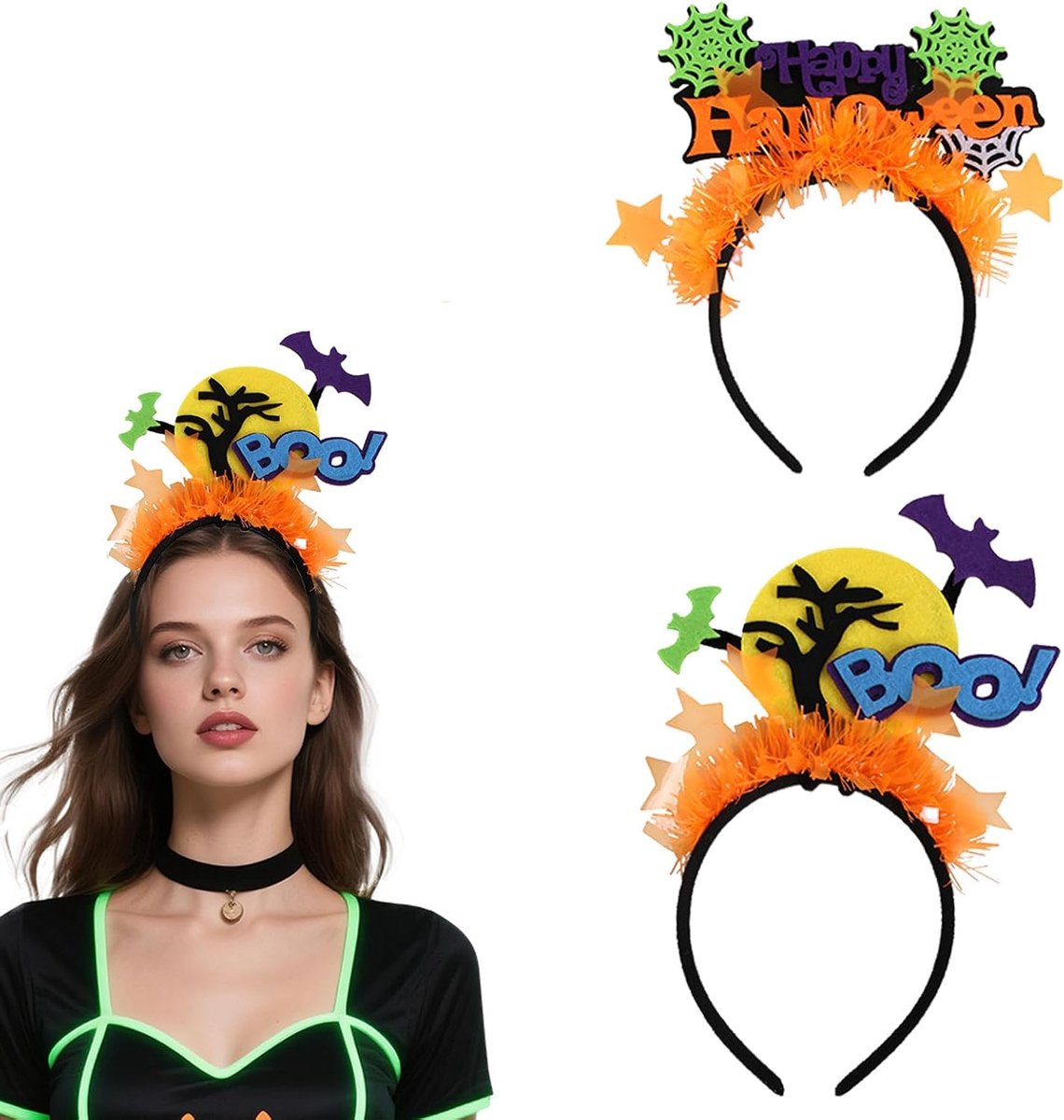 CHANGZHONG Halloween Headdress Hair Accessories Set - ShopVlot