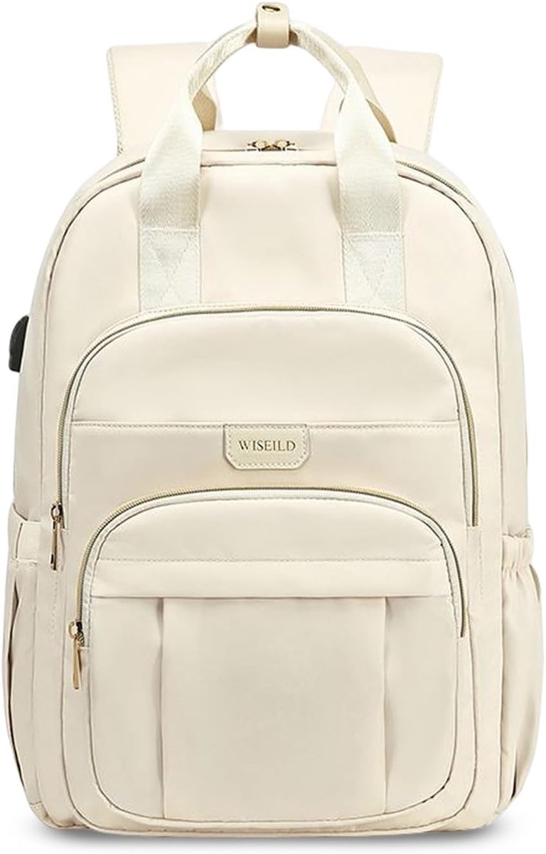 FANDARE Women's Waterproof Backpack with Case Strap and USB Charger, Travel Backpack for Laptop 15.6 Inches - ShopVlot