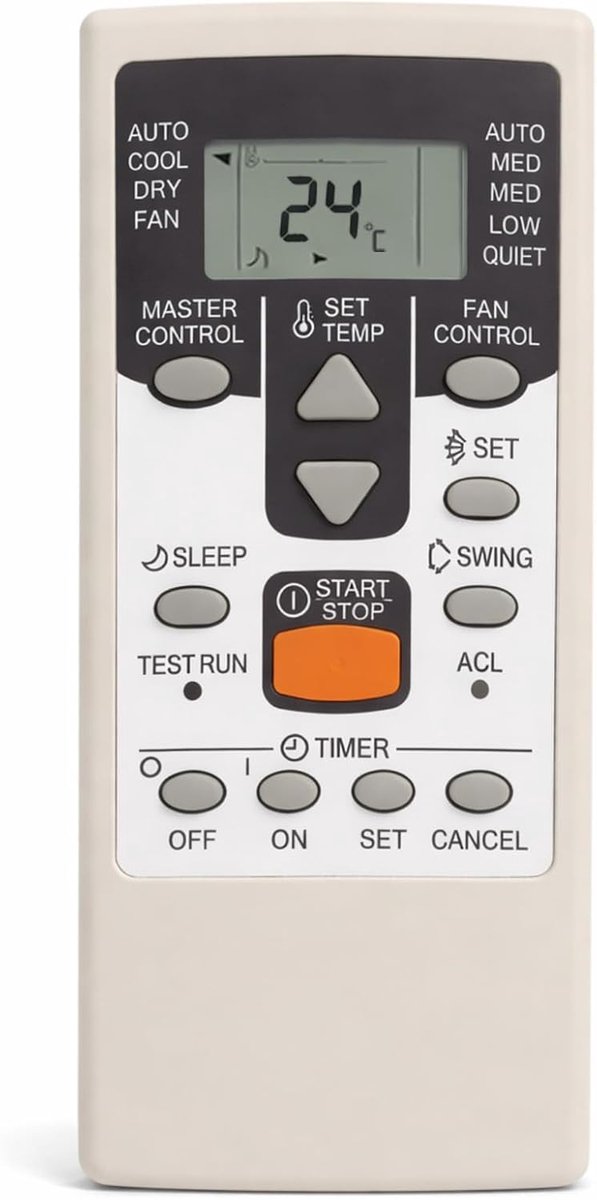 Universal Air Conditioner Replacement Remote Control, Suitable for AR JE5 AR JE4 and AR JE6 Split Heat Pumps 1000-in-1 - ShopVlot
