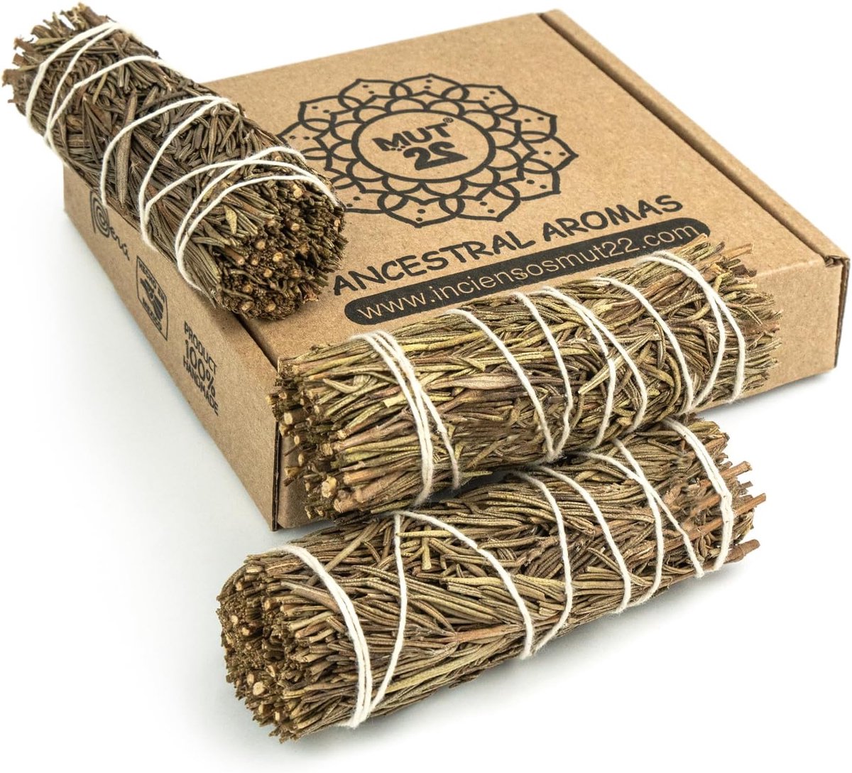 3 Premium Californische Rozemarijn - 100% Natuurlijk - Spirituele Reiniging - Purifieert Negatieve Energie - ShopVlot