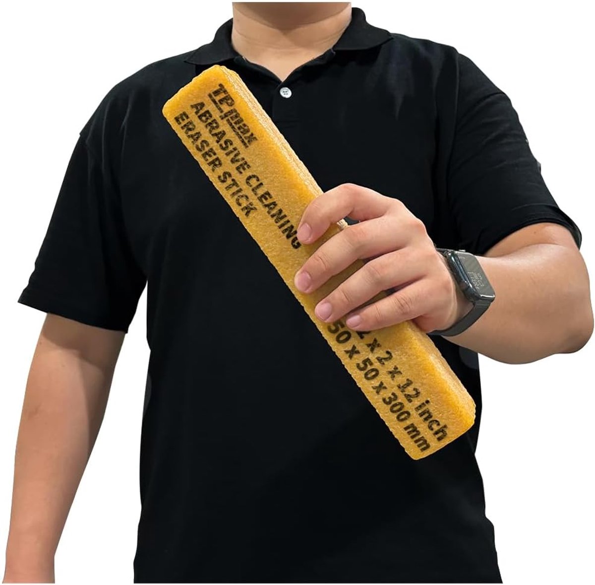 Schoonmaakstick 50mm x 300mm - natuurlijke rubber - voor schuurbanden en schuurdisc - verwijdert vuil en deeltjes - ShopVlot