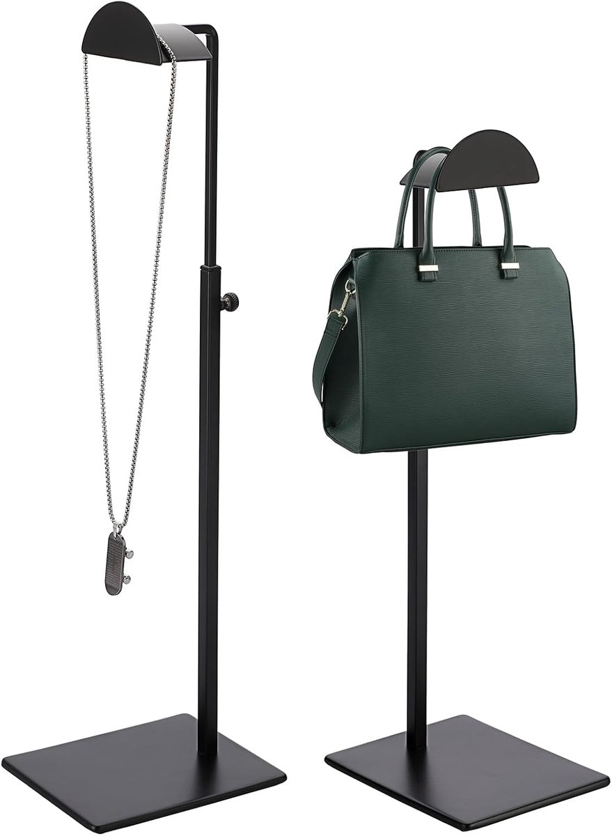 Handtas standaard 2pcs - verstelbaar 34-59cm - metalen houder - ideale display voor winkel en thuis - ShopVlot