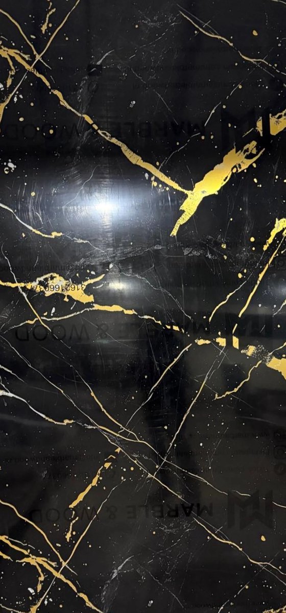 PVC Wandpanelen Goldi Black Milano | 122x280x0,3 cm | PVC Wandbekleding | Wandpanelen | Decoratieve Wandpanelen | Waterbestendig Wandpaneel | Muurdecoratie | Moderne Wandafwerking