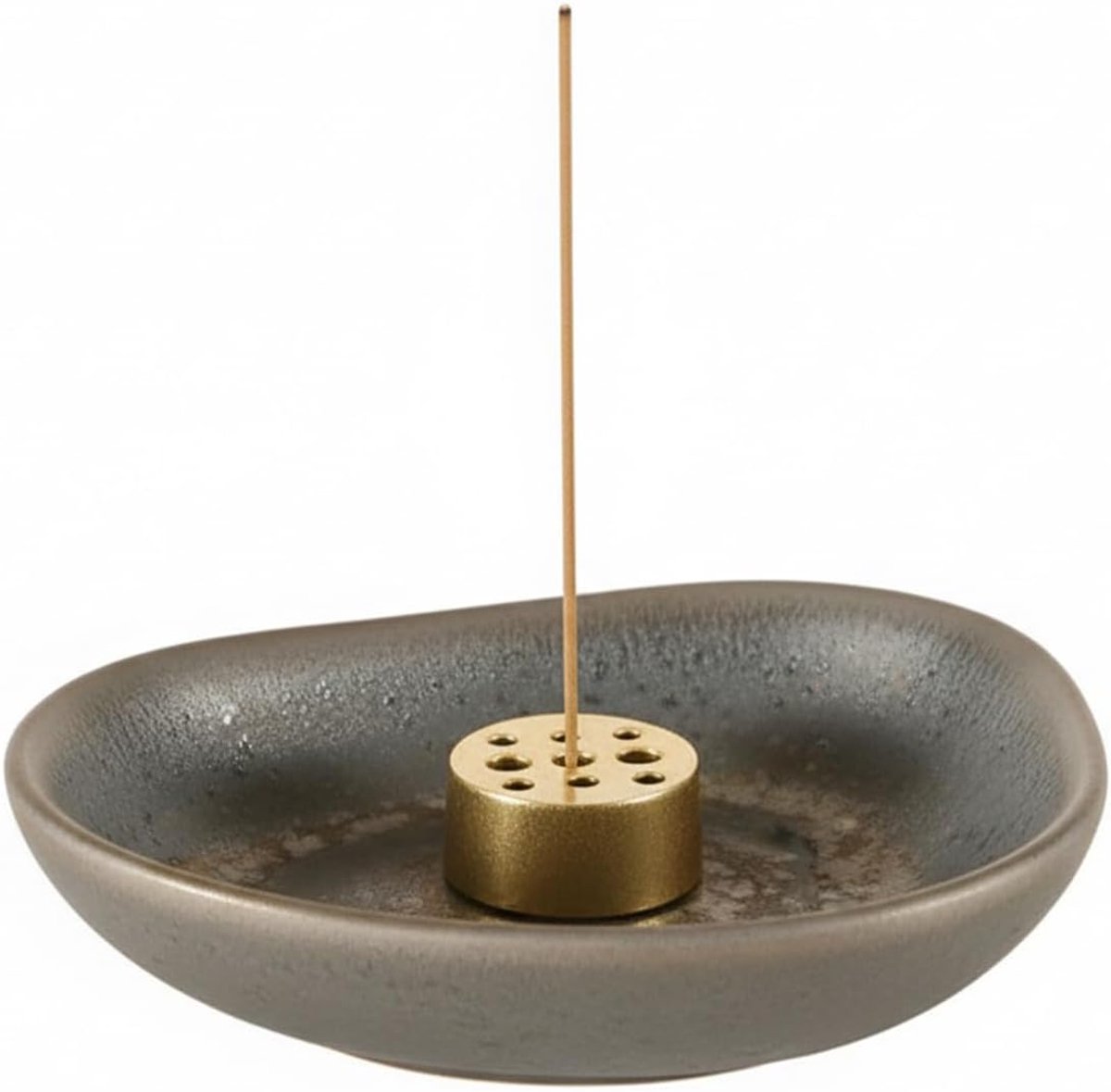 Wierookstokjeshouder keramiek met houder, wierookstokjes schaal voor wierookstokjes kegels en kaarsen, meditatie yoga - ShopVlot