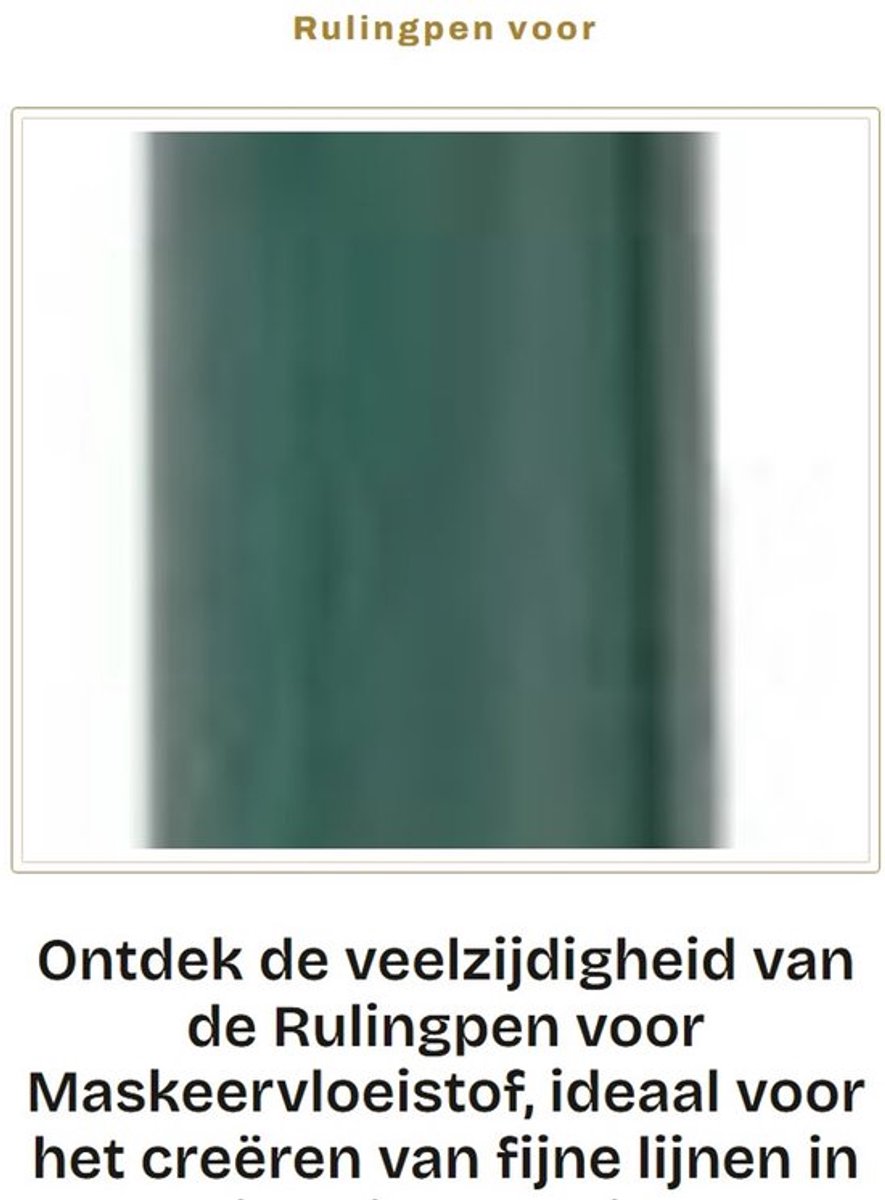 Rulingpen voor Maskeervloeistof - Tekenen - Technische Tekening - Kalligrafie - Precisie - Verstelbare Breedte - Tekenpen