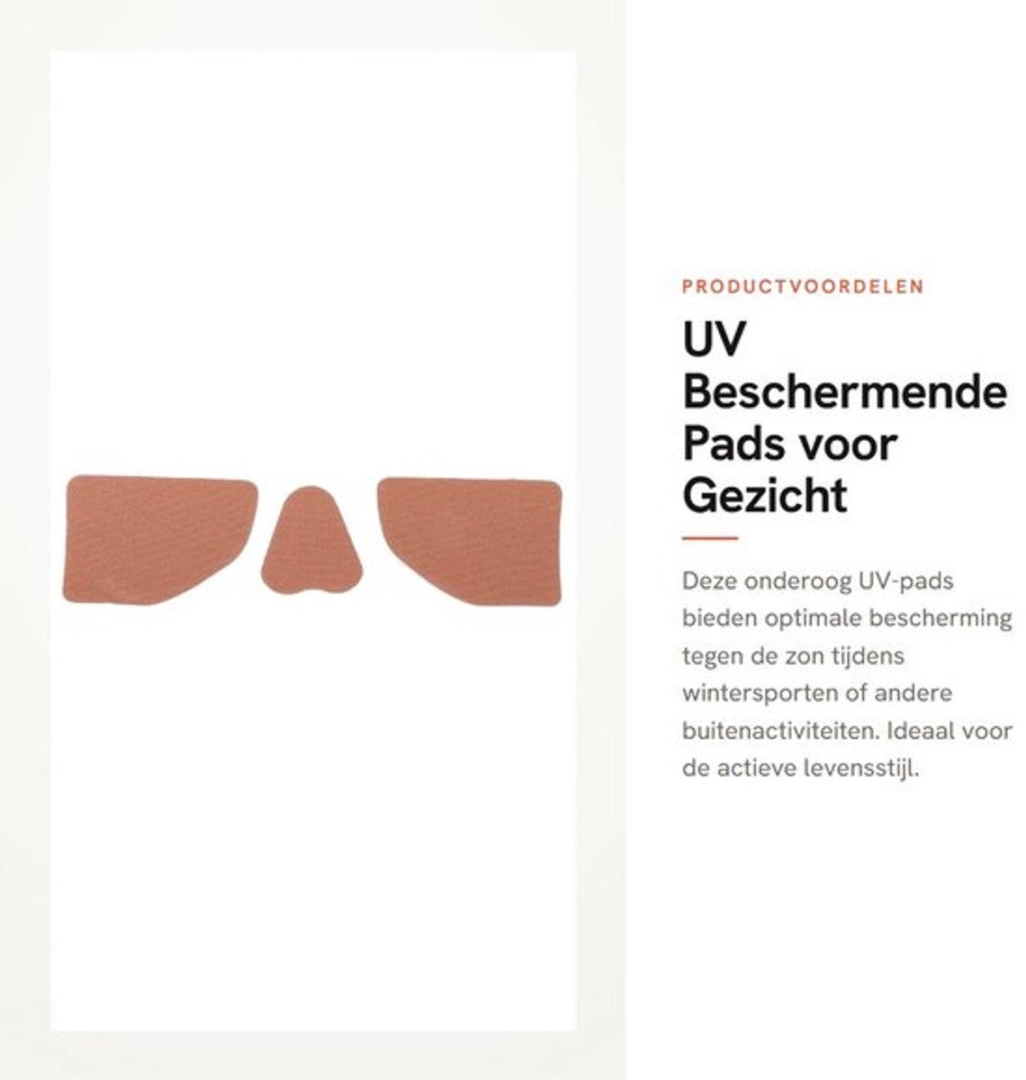 OnderOogpads UV-bescherming - Hydrogel/Katoen - Schokbestendig - Buitenactiviteiten - Winterskiën - Windproof - Comfortabele pasvorm - Oogbescherming