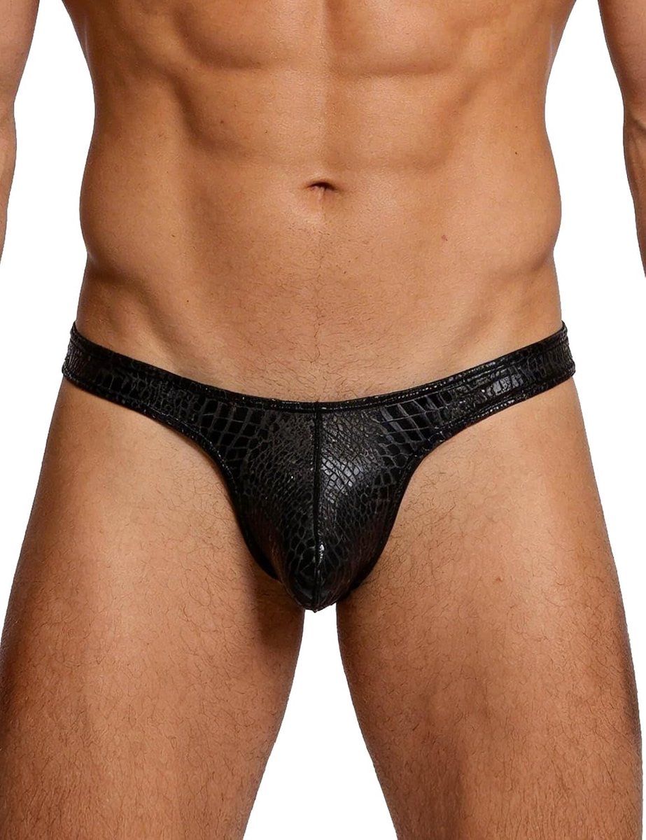 G-string heren M - lage taille - fleece - dierenprints - ShopVlot