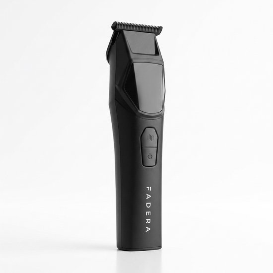 FADERA Professionele Baardtrimmer voor Mannen - 8000 RPM - DLC Messen - 240 Min Accuduur - USB-C - LED Display