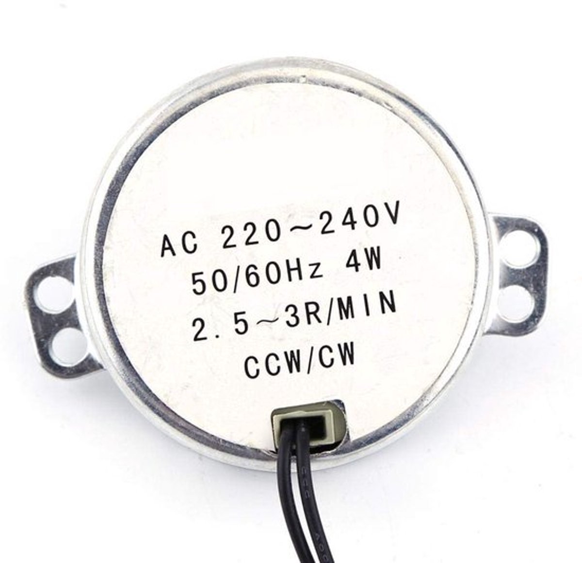 Synchrone Motor - Draaitafelmotor - Laag geluidsniveau - 220-240V - Elektrische Motor - Geschikt voor diverse toepassingen - 4W
