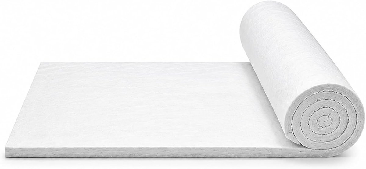 Uitlaatisolatiewol 75 x 50 cm - 8 mm dik - hittebestendig tot 800 °C - optimale geluidsisolatie - ShopVlot