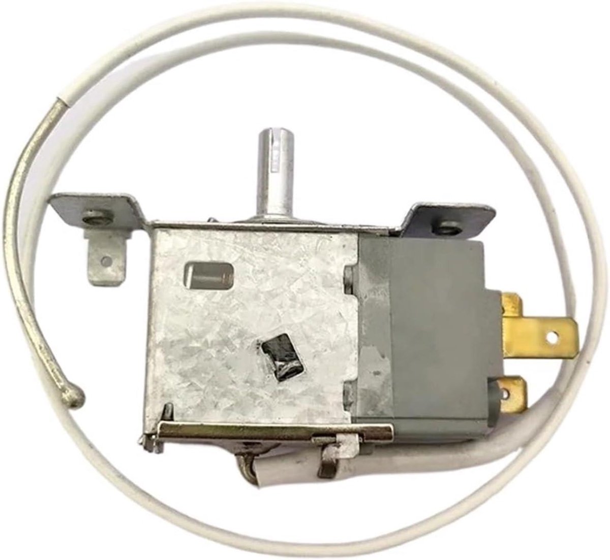 Koelkast Thermostaatschakelaar - Temperatuurregelaar Vriesvak - Koelkast Onderhoud - Mechanische Temperatuurregeling - 50 cm Sonde - Lichtgrijs