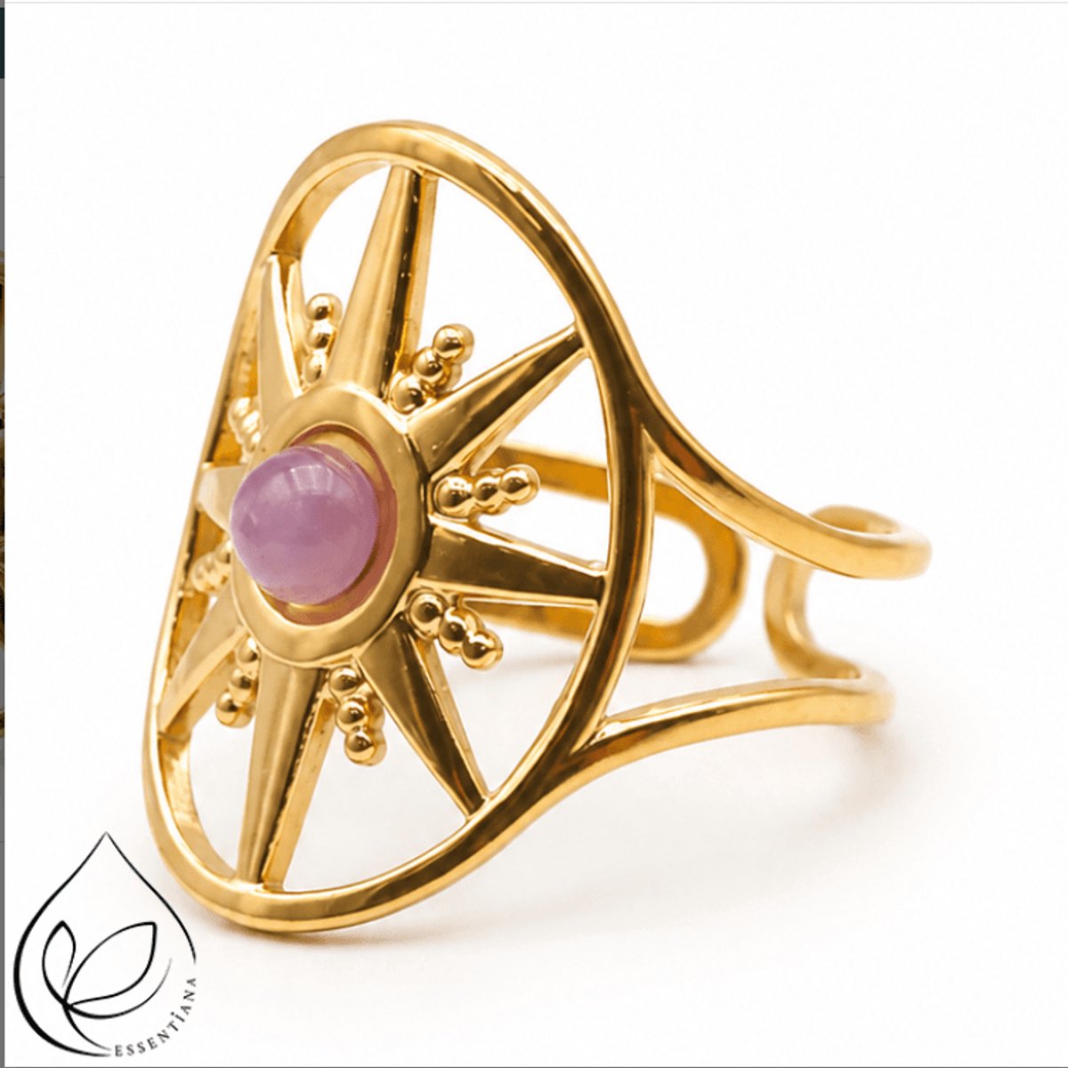 Nova Gouden Ring met Amethist