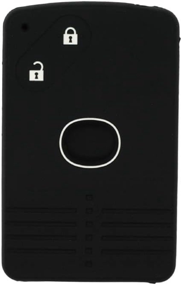 Silicone Cover Protector Case Skin Jacket suitable for MAZDA 2 Button Smart Card Remote Key Fob CV4532 Black - ShopVlot