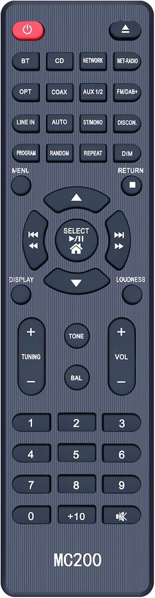 Remote Control Suitable for Magnat MC 200 compact stereo network receiver - ShopVlot