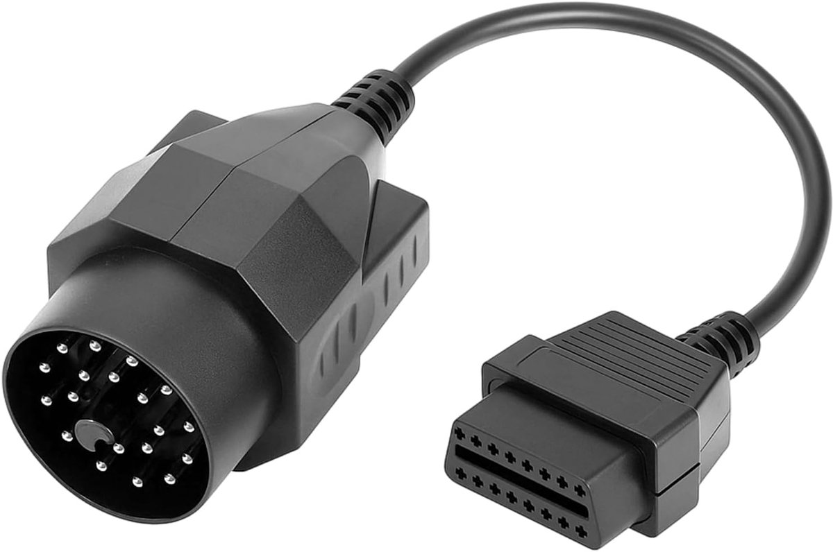 Aivane OBD2 Cable Connector Scanner Adapter Compatible with E36, E38, E46, E53, X5 and Z3, Round Diagnostic Adapter 20 - ShopVlot