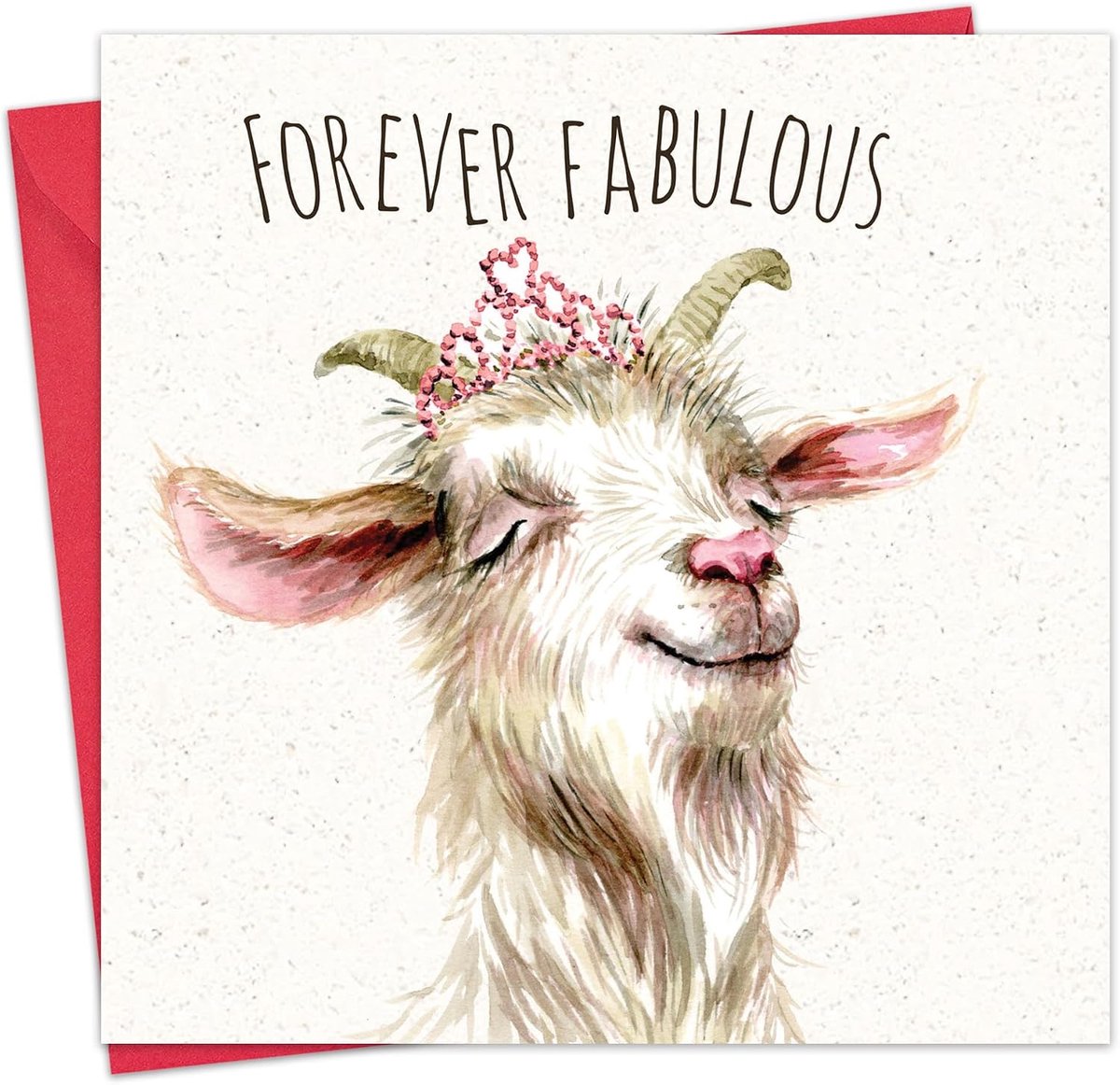 Twizler Friend Birthday Card Woman - Fabulous Goat - Ladies Funny Happy Birthday Card for Her - ShopVlot