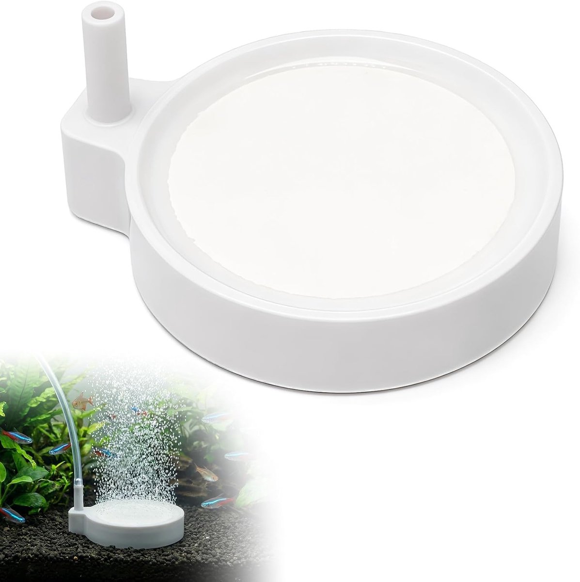 Air Diffuser for Aquarium, Breathable Aquarium Air Stone, Good Silence, Bubbles, Uniforms, Powerful Suction, for Home - ShopVlot