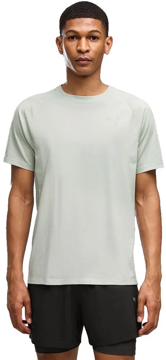 Puma Velocity Tri-blend T-shirt Met Korte Mouwen Man Creme