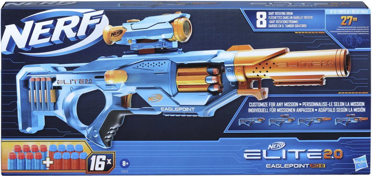 Bol.com NERF Elite 2.0 Eaglepoint RD 8 - Blaster aanbieding