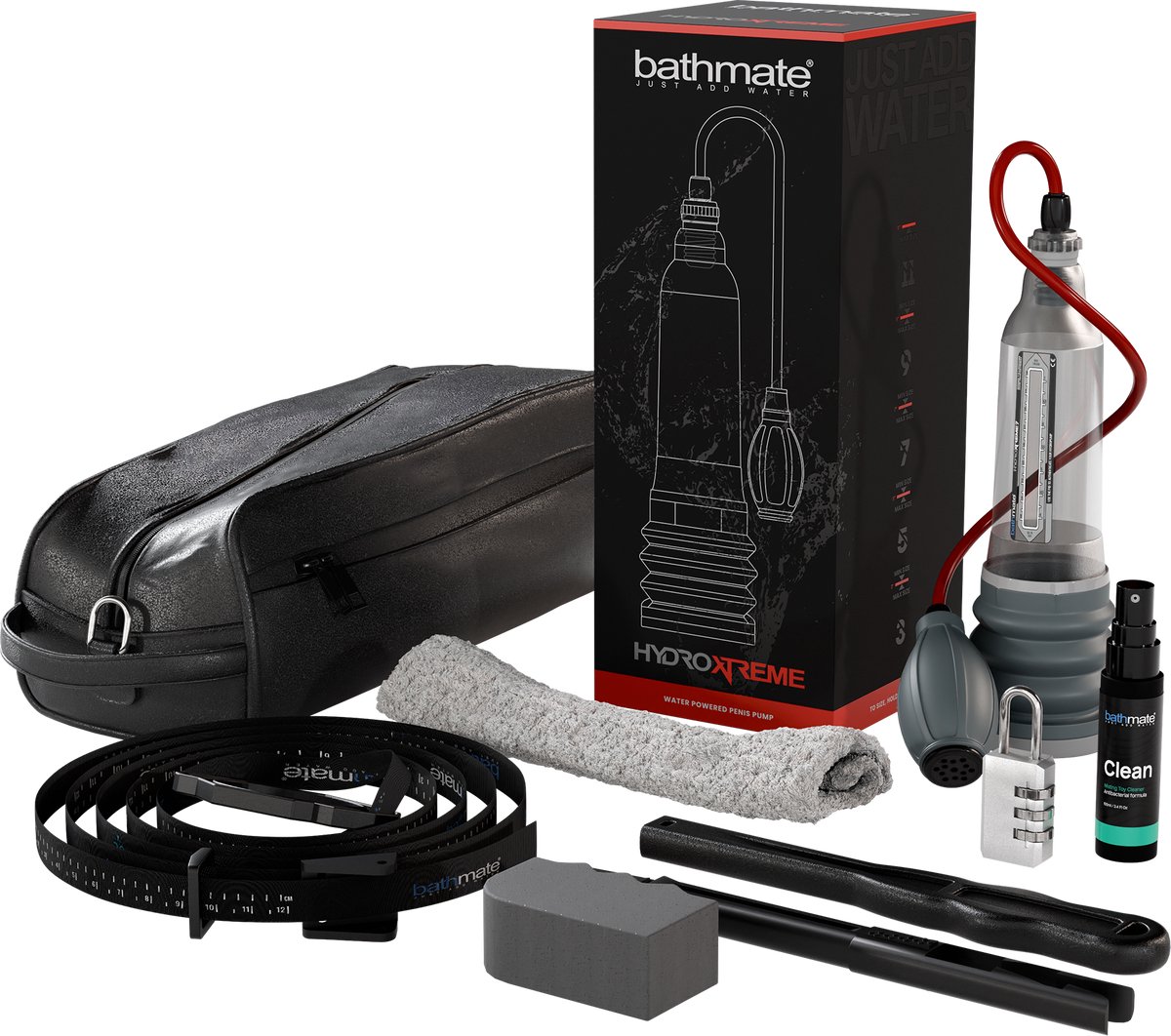 Bathmate - HydroXtreme 7 - Alleen pomp - Rood/Grijs/Transparant