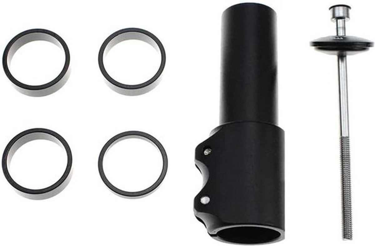 Fietsstuur Stuurpen Riser - MTB - Verstelbaar - Zwart - Mountainbike - Racefiets - Aluminium Legering.