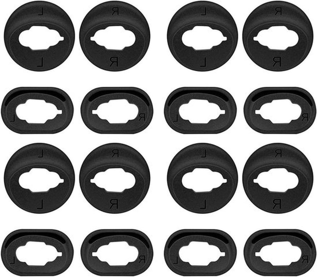 Vervangende Oordopjes - Siliconen - Samsung Galaxy Buds Live R180 - Draadloos - Hoofdtelefoon - Compatibel - Zwart - Wit - Maat S/L - 2020-model - Accessoires voor Oordopjes - Zacht en Comfortabel