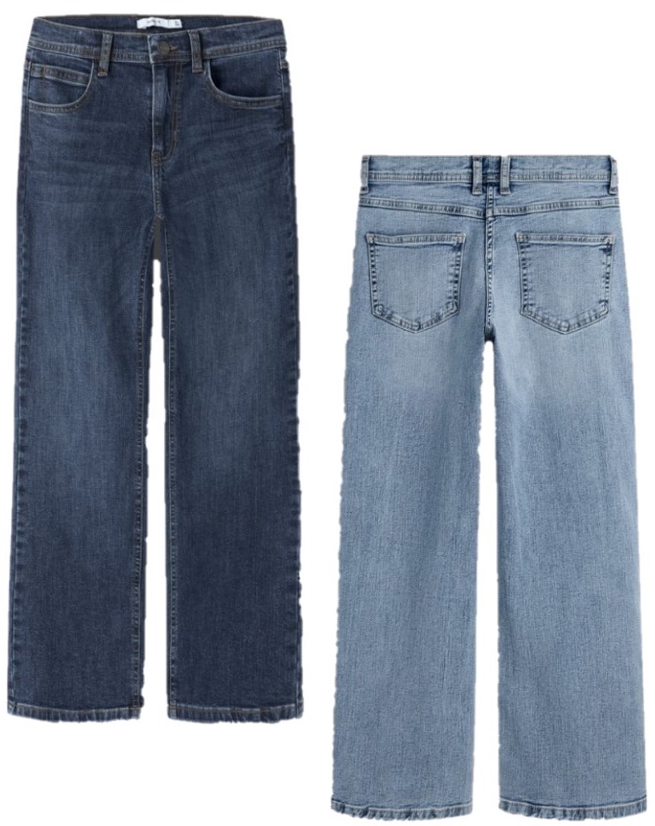 Name it 2 broeken jongens - medium en dark blue - NKMryan - maat 152