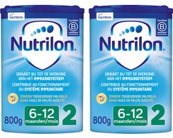 Nutrilon 2 - Opvolgmelk Baby 6-12 maanden - Babymelk in Poeder voor Flesvoeding - 2 x 800g