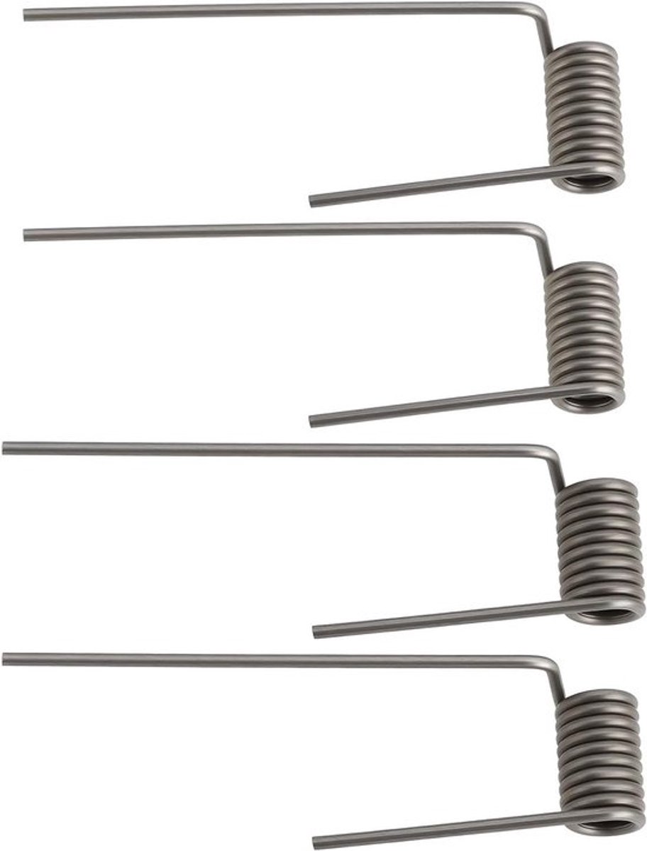 Brievenbusveren met Flexibele Armen - Mini - Set van 4 - Zilver - Vervanging - Accessoires - Geschikt voor Traditionele Brievenbus - Zilveren Modelunde
